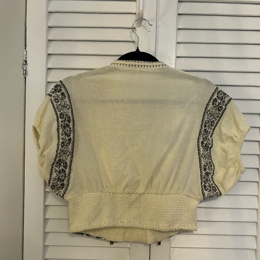Free People Temecula Blouse in Ivory/Combo - Picture 4 of 4